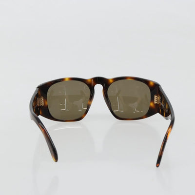 CHANEL Sunglasses Plastic Brown Gold CC Auth yk20489M - 0