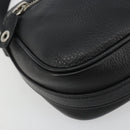 Christian Dior Shoulder Bag Leather Black Silver Auth yk20491SM-11