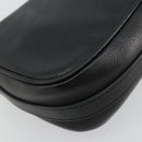 Christian Dior Shoulder Bag Leather Black Silver Auth yk20491SM-13