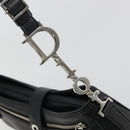 Christian Dior Shoulder Bag Leather Black Silver Auth yk20491SM-14