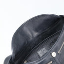 Christian Dior Shoulder Bag Leather Black Silver Auth yk20491SM-18