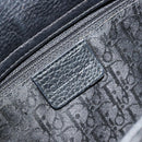 Christian Dior Shoulder Bag Leather Black Silver Auth yk20491SM-19