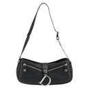 Christian Dior Shoulder Bag Leather Black Silver Auth yk20491SM-2