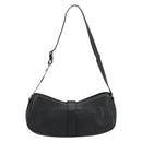 Christian Dior Shoulder Bag Leather Black Silver Auth yk20491SM-3