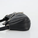 Christian Dior Shoulder Bag Leather Black Silver Auth yk20491SM-5