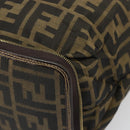 FENDI Zucca Canvas Tote Bag Black Brown gold Auth yk20496A-9
