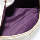 Miu Miu Hand Bag Leather Gray Gold Auth yk20498A-11