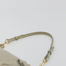 Miu Miu Hand Bag Leather Gray Gold Auth yk20498A-8