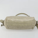 Miu Miu Hand Bag Leather Gray Gold Auth yk20498A-5