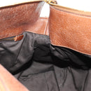 Miu Miu Hand Bag Leather 2way Brown Gold Auth yk20499SAM-26