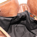 Miu Miu Hand Bag Leather 2way Brown Gold Auth yk20499SAM-27