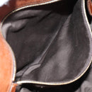 Miu Miu Hand Bag Leather 2way Brown Gold Auth yk20499SAM-29