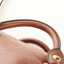 Miu Miu Hand Bag Leather 2way Brown Gold Auth yk20499SAM-15