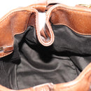 Miu Miu Hand Bag Leather 2way Brown Gold Auth yk20500SAM-27