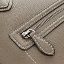 CELINE Luggage Mini Shopper Hand Bag Leather Gray Silver Auth yk20501SAM-18