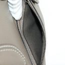 CELINE Luggage Mini Shopper Hand Bag Leather Gray Silver Auth yk20501SAM-19
