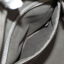 CELINE Luggage Mini Shopper Hand Bag Leather Gray Silver Auth yk20501SAM-26