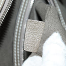 CELINE Luggage Mini Shopper Hand Bag Leather Gray Silver Auth yk20501SAM-11