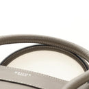 CELINE Luggage Mini Shopper Hand Bag Leather Gray Silver Auth yk20501SAM-8