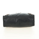 BALENCIAGA The Giant City Bag Leer 2way Zwart Goud 281770 Auth yk20502SAM-5