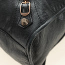 BALENCIAGA The Giant City Bag Leer 2way Zwart Goud 281770 Auth yk20502SAM-16