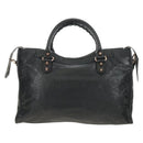 BALENCIAGA The Giant City Bag Leer 2way Zwart Goud 281770 Auth yk20502SAM-2