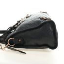 BALENCIAGA The Giant City Bag Leer 2way Zwart Goud 281770 Auth yk20502SAM-3