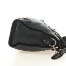 BALENCIAGA The Giant City Bag Leer 2way Zwart Goud 281770 Auth yk20502SAM-4