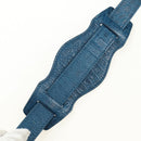 BALENCIAGA Classic Mini City Bag Embossed leather Blue 300295 Auth yk20503SAM-10