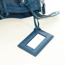 BALENCIAGA Classic Mini City Bag Embossed leather Blue 300295 Auth yk20503SAM-17