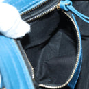 BALENCIAGA Classic Mini City Bag Embossed leather Blue 300295 Auth yk20503SAM-27