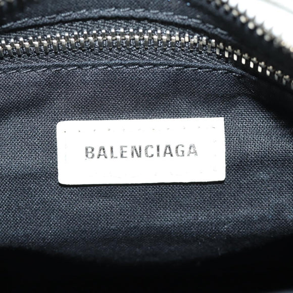 BALENCIAGA Graffiti Classic Mini City Leather 2way White 300295 Auth yk20504SAM