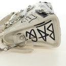 BALENCIAGA Graffiti Classic Mini City Leather 2way White 300295 Auth yk20504SAM-3