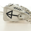 BALENCIAGA Graffiti Classic Mini City Leather 2way White 300295 Auth yk20504SAM-4