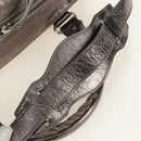 BALENCIAGA The Box Hand Bag Leather 2way Silver 145694 Auth yk20505SAM-10