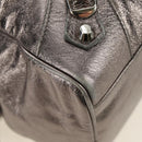 BALENCIAGA The Box Hand Bag Leather 2way Silver 145694 Auth yk20505SAM-13