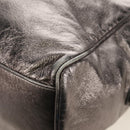 BALENCIAGA The Box Hand Bag Leather 2way Silver 145694 Auth yk20505SAM-16