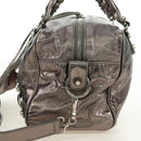 BALENCIAGA The Box Hand Bag Leather 2way Silver 145694 Auth yk20505SAM-4