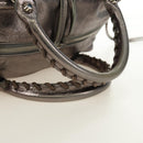 BALENCIAGA The Box Hand Bag Leather 2way Silver 145694 Auth yk20505SAM-7