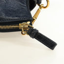 Miu Miu Hand Bag Leather 2way Navy Gold Auth yk20506SAM-21