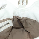 FENDI Mamma Baguette Shoulder Bag Leather White Silver Auth yk20508SAM-25