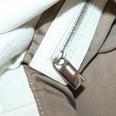 FENDI Mamma Baguette Shoulder Bag Leather White Silver Auth yk20508SAM-26