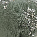 FENDI Mamma Baguette Shoulder Bag Beads 2way Green Silver Auth yk20510SM-19