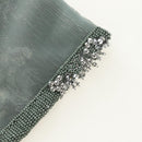 FENDI Mamma Baguette Shoulder Bag Beads 2way Green Silver Auth yk20510SM-9