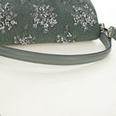 FENDI Mamma Baguette Shoulder Bag Beads 2way Green Silver Auth yk20510SM-7