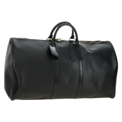 LOUIS VUITTON Epi Keepall 55 Boston Bag Noir Black M42952 LV Auth yk20511SAV