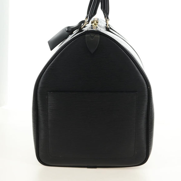 LOUIS VUITTON Epi Keepall 55 Boston Bag Noir Black M42952 LV Auth yk20511SAV