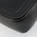 FENDI baguette Chain Shoulder Bag Leather Black Gold Auth yk20513SAV-18