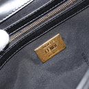FENDI baguette Chain Shoulder Bag Leather Black Gold Auth yk20513SAV-21