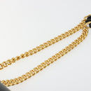 FENDI baguette Chain Shoulder Bag Leather Black Gold Auth yk20513SAV-8